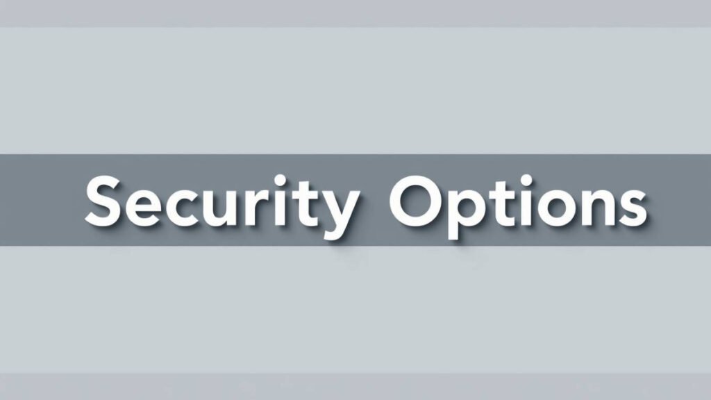 Security Options